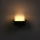 Светильник фасадный «Гранд», 5 Вт, 3000К, IP65, 220 В, пластиковый корпус, чёрный, свечение тёплое белое - Фото 3