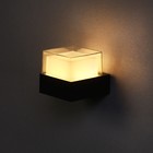 Светильник фасадный «Гранд», 5 Вт, 3000К, IP65, 220 В, пластиковый корпус, чёрный, свечение тёплое белое - Фото 2