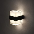 Светильник фасадный «Гранд двойной», 10 Вт, 4000К, IP65, 220 В, пластиковый корпус, чёрный, свечение нейтрально-белое - Фото 2