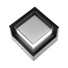 Светильник фасадный «Сити», FSD-055, 5 Вт, 3000К, квадрат, IP65, 220 В, пластик, черный - фото 25499956