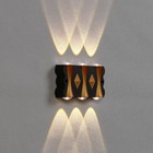 Светильник фасадный «Глосс», 6 Вт, 3000К, 3 луча, IP65, 220 В, пластиковый корпус, чёрный, свечение тёплое белое - Фото 4