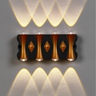 Светильник фасадный «Глосс», 8 Вт, 3000К, 4 луча, IP65, 220 В, пластиковый корпус, чёрный, свечение тёплое белое - Фото 3