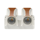 Светильник фасадный «Элегант», 4 Вт, 3000К, 2 луча, IP65, 220 В, пластиковый корпус, белый, свечение тёплое белое - Фото 7