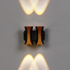 Светильник фасадный «Элегант», 4 Вт, 3000К, 2 луча, IP65, 220 В, пластиковый корпус, чёрный, свечение тёплое белое - Фото 3