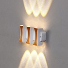 Светильник фасадный «Элегант», 6 Вт, 3000К, 3 луча, IP65, 220 В, пластиковый корпус, белый, свечение тёплое белое - Фото 2