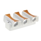 Светильник фасадный «Элегант», 6 Вт, 3000К, 3 луча, IP65, 220 В, пластиковый корпус, белый, свечение тёплое белое - Фото 6