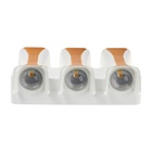 Светильник фасадный «Элегант», 6 Вт, 3000К, 3 луча, IP65, 220 В, пластиковый корпус, белый, свечение тёплое белое - Фото 7