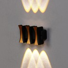 Светильник фасадный «Элегант», 6 Вт, 3000К, 3 луча, IP65, 220 В, пластиковый корпус, чёрный, свечение тёплое белое - Фото 2