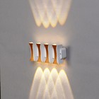 Светильник фасадный «Элегант», 8 Вт, 3000К, 4 луча, IP65, 220 В, пластиковый корпус, белый, свечение тёплое белое - Фото 2