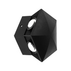 Светильник фасадный «Искра», 5 Вт, 3000К, 5 лучей, IP65, 220 В, пластиковый корпус, чёрный, свечение тёплое белое - Фото 5