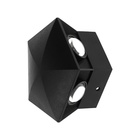 Светильник фасадный «Искра», 5 Вт, 3000К, 5 лучей, IP65, 220 В, пластиковый корпус, чёрный, свечение тёплое белое - Фото 7