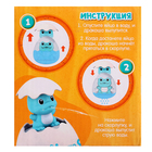 Игрушка для купания в ванной 2 в 1 ZABIAKA «Дракон в яйце», лейка, брызгалка, голубой - Фото 9