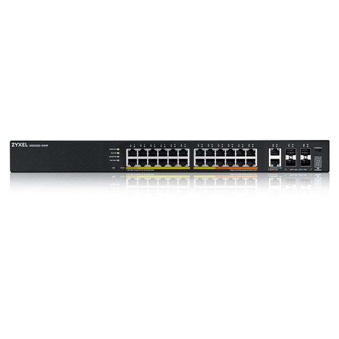 Коммутатор Zyxel XGS2220-30HP-EU0101F (L3) 24x1Гбит/с 2x10Гбит/с 4SFP+ 16PoE+ 8PoE++ 400W у   106854 - фото 51637626