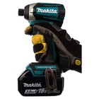 Дрель-шуруповерт Makita DTd154RFE, ударная, б/щет, 18 В, 2×3 Ач, 1100/2100/3600 об/м, кейс - Фото 4