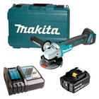 Аккумуляторная УШМ Makita DGA504RF, б/щет, 125 мм, 18 В, 3 Ач, Li-ion, 8500 об/м, кейс - Фото 1