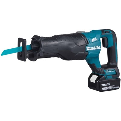 Пила сабельная аккумуляторная Makita DJR=187RT, б/щет, 18 В, 2×5 Ач, 2300/3000 об/м, кейс