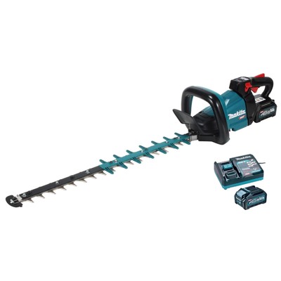 Кусторез аккумуляторный Makita UH004GRF, 40 В, 4 Ач, лезвие 60 см, 2000-5000 рез/мин