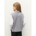 Жилет вязаный детский Amarobaby Pure Love School Vest, рост 146 см, цвет серый - Фото 12