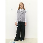 Жилет вязаный детский Amarobaby Pure Love School Vest, рост 146 см, цвет серый - Фото 10