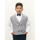 Жилет вязаный детский Amarobaby Pure Love School Vest, рост 152 см, цвет серый - Фото 9