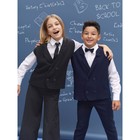 Жилет вязаный детский Amarobaby Pure Love School Vest, рост 140 см, цвет синий - Фото 17