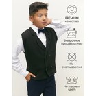 Жилет вязаный детский Amarobaby Pure Love School Vest, рост 134 см, цвет чёрный - Фото 6