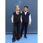 Жилет вязаный детский Amarobaby Pure Love School Vest, рост 146 см, цвет чёрный - Фото 8