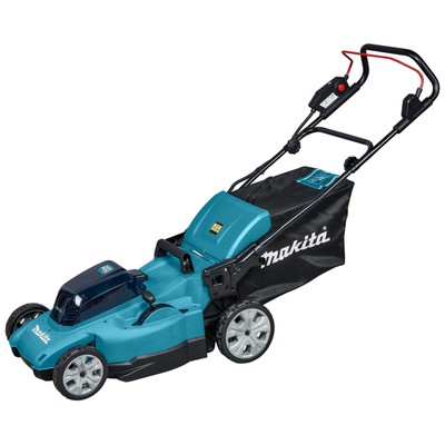 Газонокосилка аккумуляторная Makita DLM480Z, 2×18 В, шир./выс. 480/20-100 мм, БЕЗ АКБ/ЗУ