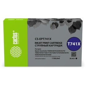 Картридж струйный Cactus CS-EPT741X T741X черный (1000мл) для Epson SureColor SC-F6200/7200   107409 10740945