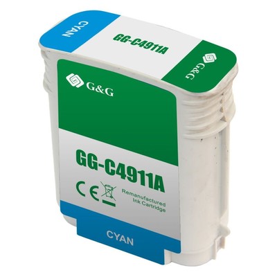 Картридж струйный G&G GG-C4911A № 82, голубой, 72 мл, для HP DJ 500/800C
