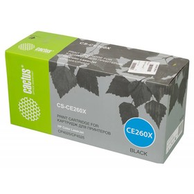 Картридж лазерный Cactus CS-CE260X CE260X черный (17000стр.) для HP LJ CP4525 10741117