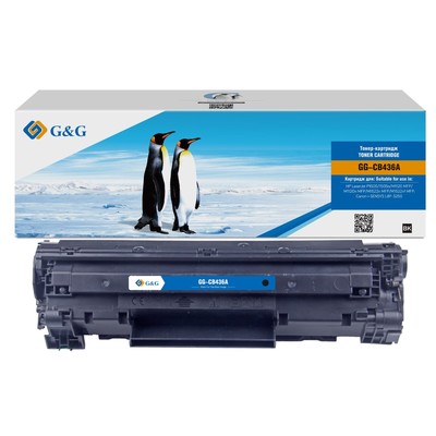 Картридж лазерный G&G GG-CB436A, чёрный, 2000 стр, для HP LJ P1505/ M1120/M1522