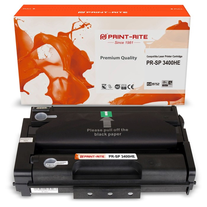 Картридж лазерный Print-Rite TFR449BPU1J PR-SP3400HE SP 3400HE черный (5000стр.) для Ricoh   1074159 - фото 51643364