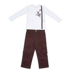 Комплект для мальчика "Обитатели леса": кофта, брюки, рост 98-104 см (3-4г.), цвет микс 9199CD1601 - Фото 2