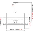 Кронштейн для телевизора Cactus CS-CP04-R черный 37"-70" макс.81.6кг потолочный поворот и н 107418 - фото 51643558 Кронштейн для телевизора Cactus CS-CP04-R черный 37"-70" макс.81.6кг потолочный поворот и н 107418 - фото 51643558