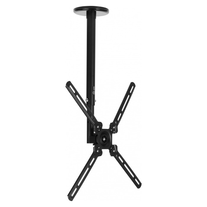 Кронштейн для телевизора Cactus CS-CP07, чёрный, 23"-55", до 45 кг, потолочный, поворотный/наклонный - Фото 1