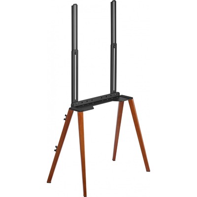 Подставка для телевизора Cactus CS-ST3644BKWN, напольная, 43-65", чёрный/орех, до 40 кг