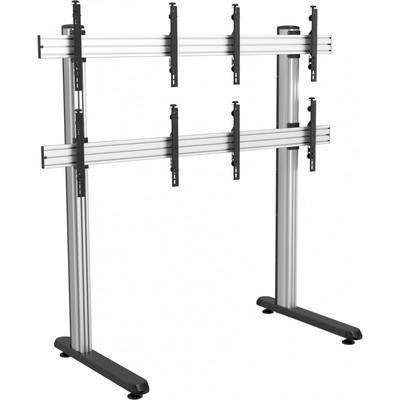 Стойка для телевизора Cactus CS-FS-TV4-PRO, напольная, мобильная, 32-70", чёрная, до 50 кг