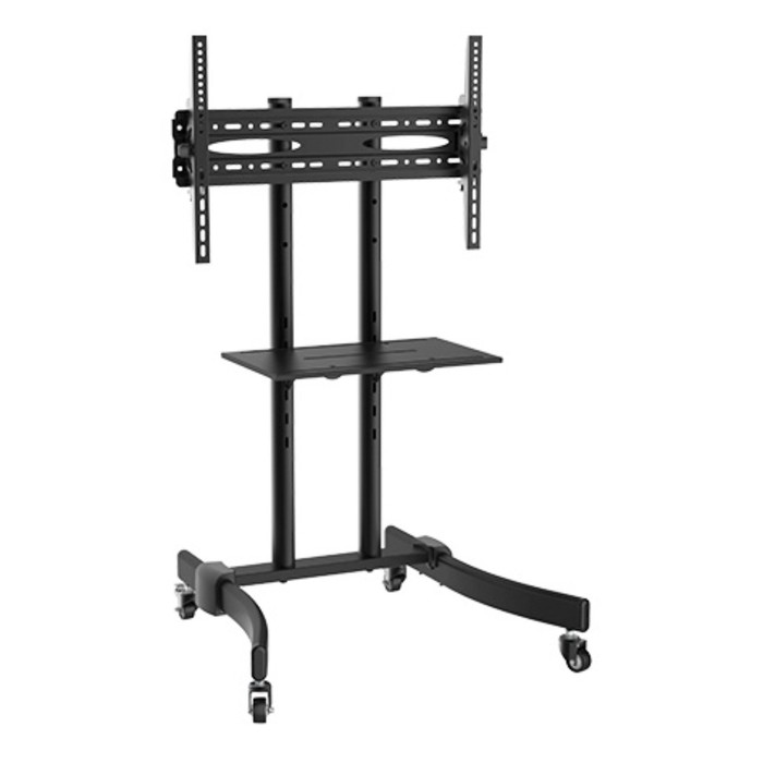 Стойка для телевизора Cactus CS-ST1030BK, 37-70, до 50 кг, напольная, мобильная, чёрная