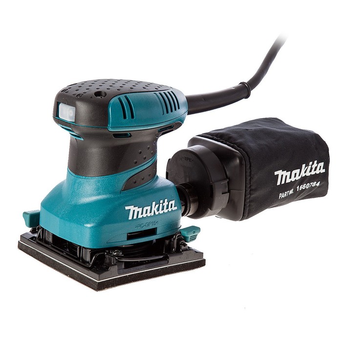 Вибрационная шлифмашина Makita BO4555, 200 Вт, 114×102 мм, 14000 об/мин, ампл. 1.5 мм - Фото 1