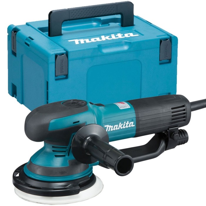 Шлифмашина эксцентриковая Makita BO6050J, 750 Вт, 150 мм, 1600-6800 об/мин, ампл. 5.5 мм