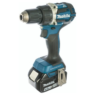 Дрель-шуруповерт Makita DDF484RME, 18 В, 2х4 Ач, Li-ion, 500/2000 об/мин, 54/30 Нм