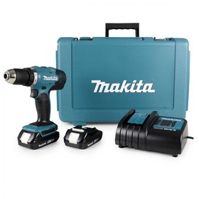Дрель-шуруповерт Makita DDF453SYE, 18 В, 2х1.5 Ач, БЗП 13 мм, 400/1300 об/мин, 42/27 Нм