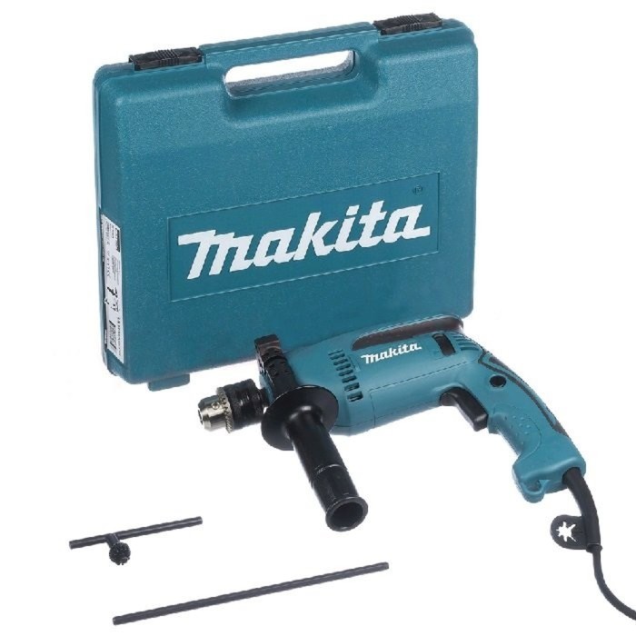 Дрель ударная Makita HP1640K, 680 Вт, ЗВП 13 мм, 2800 об/мин, кейс - Фото 1