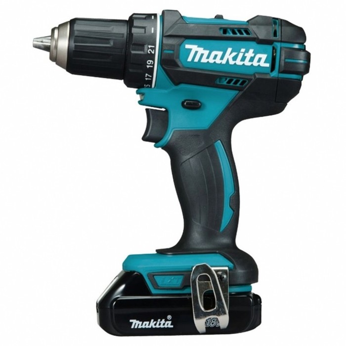 Дрель-шуруповерт Makita DDF482SYE, 18 В, 2X1.5 Ач, Li-ion, 600/1900 об/мин, 62/36 Нм, кейс   1073359