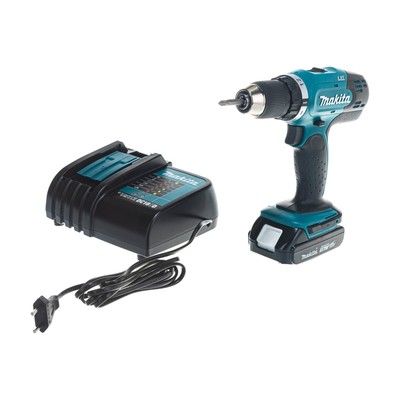 Дрель-шуруповерт Makita DDF453SYX5, 18 В, 1.5 Ач, Li-ion, 400/1300 об/мин, 42/27 Нм