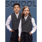Жилет детский Amarobaby Study Smart, рост 128 см, цвет серый - Фото 6
