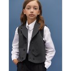 Жилет детский Amarobaby Study Smart, рост 128 см, цвет серый - Фото 12