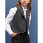 Жилет детский Amarobaby Study Smart, рост 128 см, цвет серый - Фото 13
