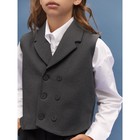 Жилет детский Amarobaby Study Smart, рост 128 см, цвет серый - Фото 8